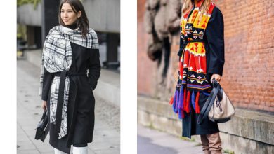 Photo of Шарфы и платки для уличного стиля