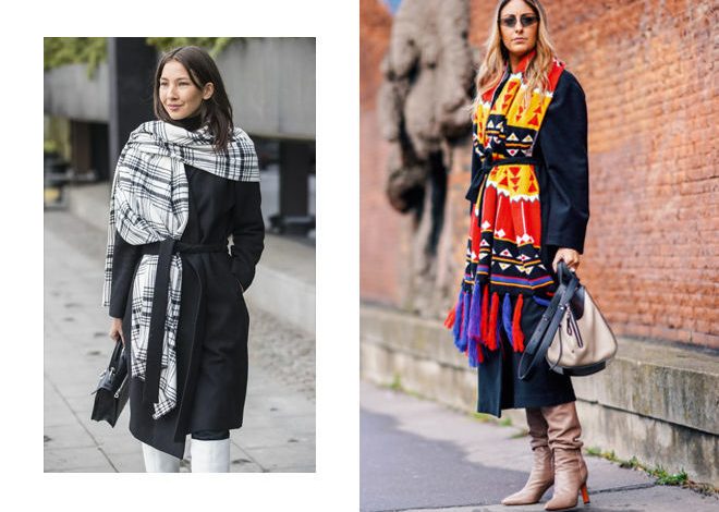 Photo of Шарфы и платки для уличного стиля